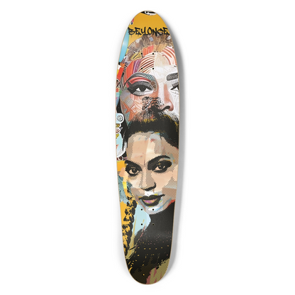 Beyoncé Drawing Longboard for Women Skaters Hoo-design