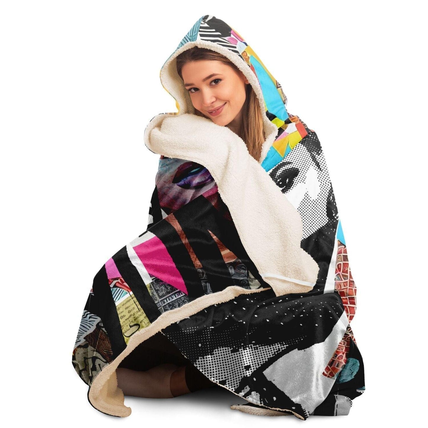 Beyoncé Pop Star Drawing Hooded Blanket Hoo-design